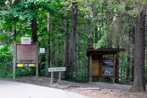 The Rock House trail entrance